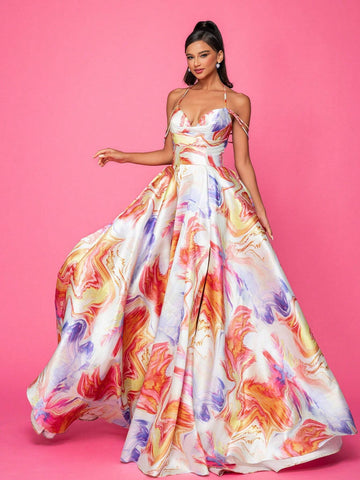 Floor-Length Elegant And Sophisticated Evening Dress