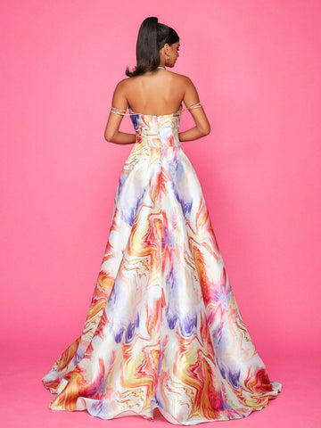 Floor-Length Elegant And Sophisticated Evening Dress