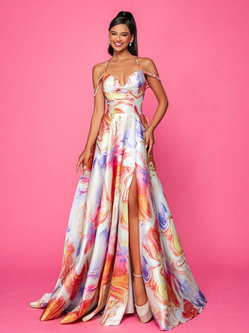 Floor-Length Elegant And Sophisticated Evening Dress