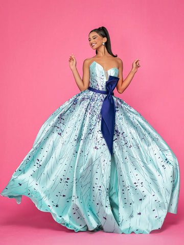 Floor Length High-End Elegant & Graceful Evening Formal Dress