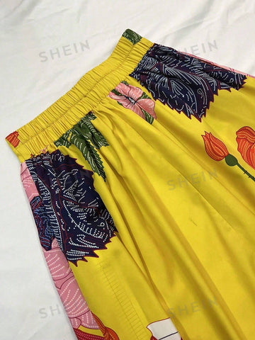 Floral Print Women's Skirt