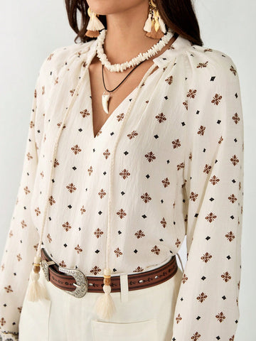 Women's Elegant Vacation Casual Bohemian Blouse