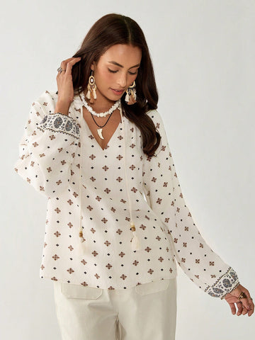 Women's Elegant Vacation Casual Bohemian Blouse