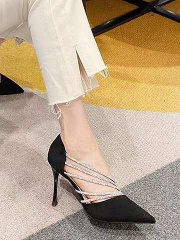 French Pointed High -Heeled Shoes, Design Sense Of Niche, Temperament,