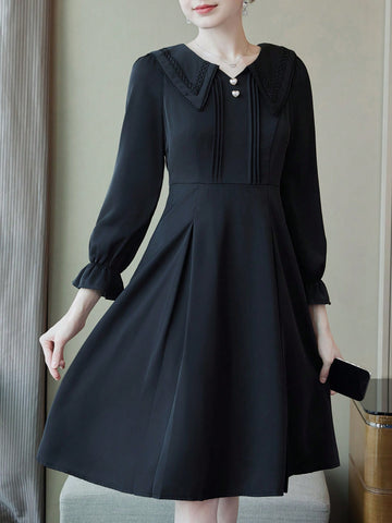 French Style Age-Reducing Doll Collar Fashion Dress