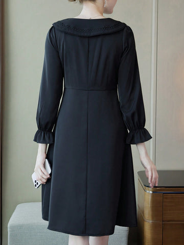 French Style Age-Reducing Doll Collar Fashion Dress