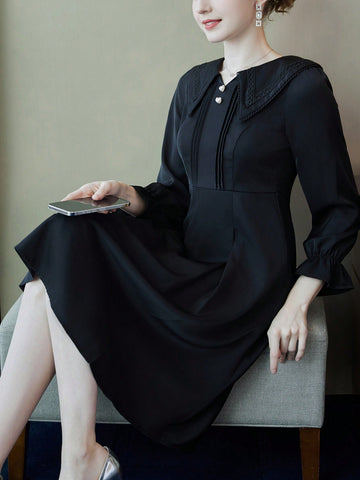 French Style Age-Reducing Doll Collar Fashion Dress