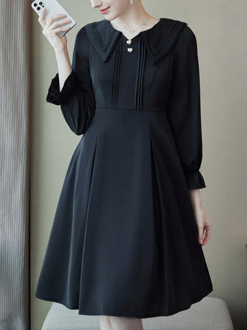French Style Age-Reducing Doll Collar Fashion Dress