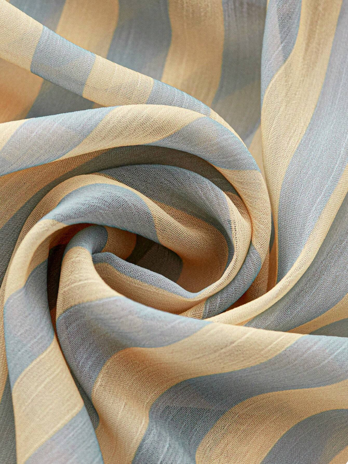 Fresh And Bright Striped Contrasting Semi Transparent Sexy Shirt