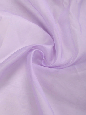 Frill Trim Lantern Sleeve Chiffon Dress