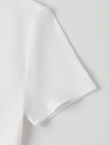 Fruit Print Short Sleeve Crop Top