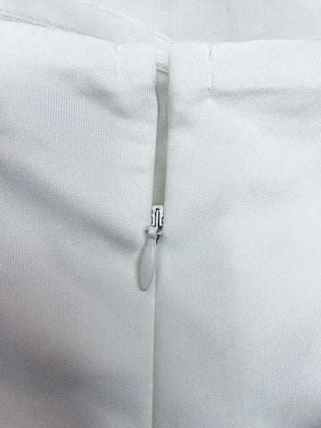 Giffniseti Off Shoulder Contrast Mesh Mermaid Hem Wedding Dress