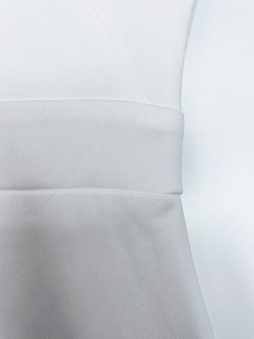 Giffniseti Off Shoulder Contrast Mesh Mermaid Hem Wedding Dress