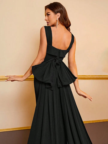 Giffniseti Solid Mermaid Hem Prom Dress