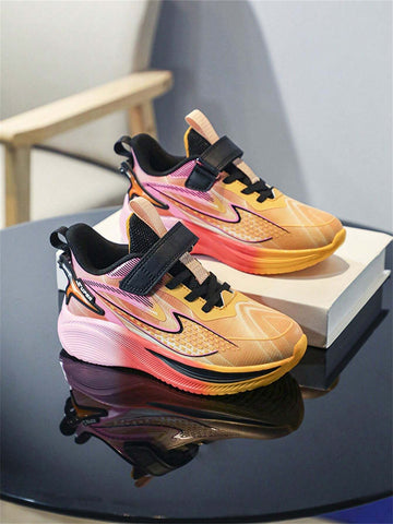 Girls' Basketball Shoes, New Autumn Kids Shoes Anti-Slip Breathable Solid Soft Bottom Sports Sneakers