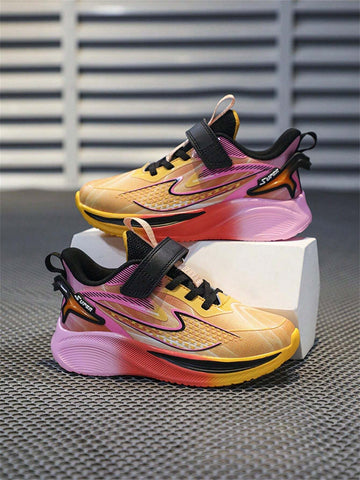 Girls' Basketball Shoes, New Autumn Kids Shoes Anti-Slip Breathable Solid Soft Bottom Sports Sneakers