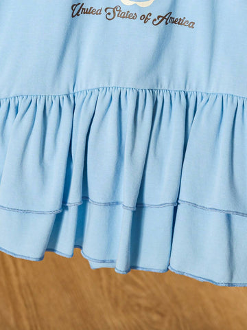 Girls' Casual T-Shirt Dress For Daily Wear Or Back To School, Summer