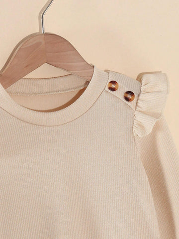 Girls Casual Minimalist Daily Princess Round Neck Drop Shoulder Long Sleeve Slim Fit Solid Color Metallic Fabric Dress