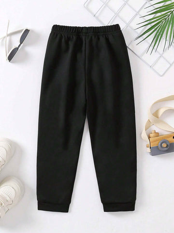 Girls Casual Stretchy Sports Trousers, All Seasons