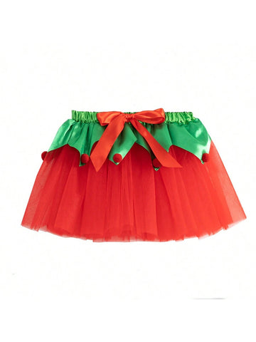 Girls' Christmas Sequins Tutu Skirt, Fashion Versatile
