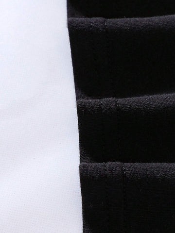 Girls" Colorful Funny Printed Short Sleeve Outfit For Spring, Summer And Autumn