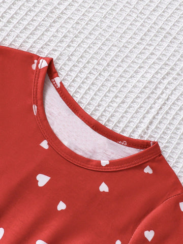 Girls' Cute Spring/Autumn Christmas Dress With Creative Gradient Snowflake & Snowman Designs, Long Sleeve Princess Dress