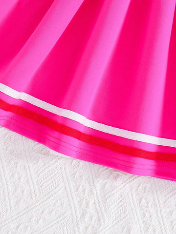 Girls" Dress Summer Baby Toddler Princess Style School Uniform Dress Children Clothing Summer Sleeveless Dress