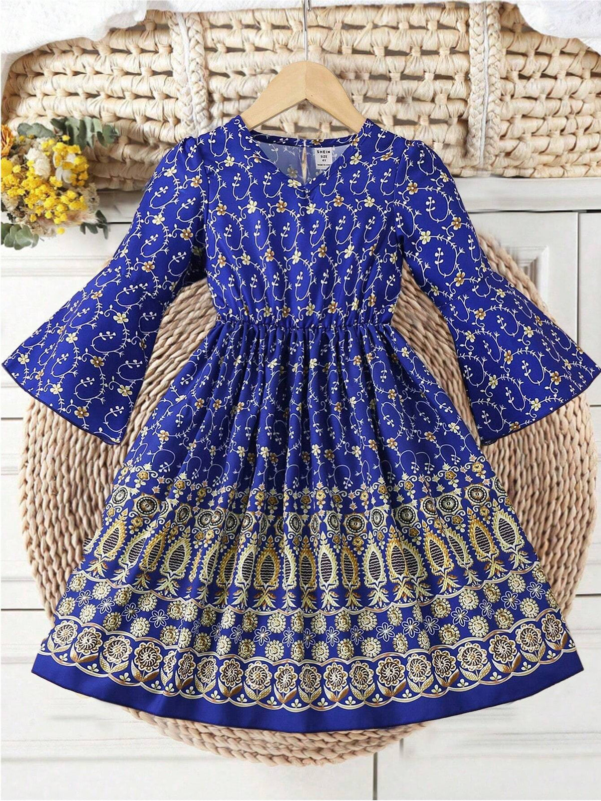 Girls' Dress With Cap Sleeves, Versatile Long Casual Dress For Daily, Vacation And Leisure, Spring And Summer New Arrival