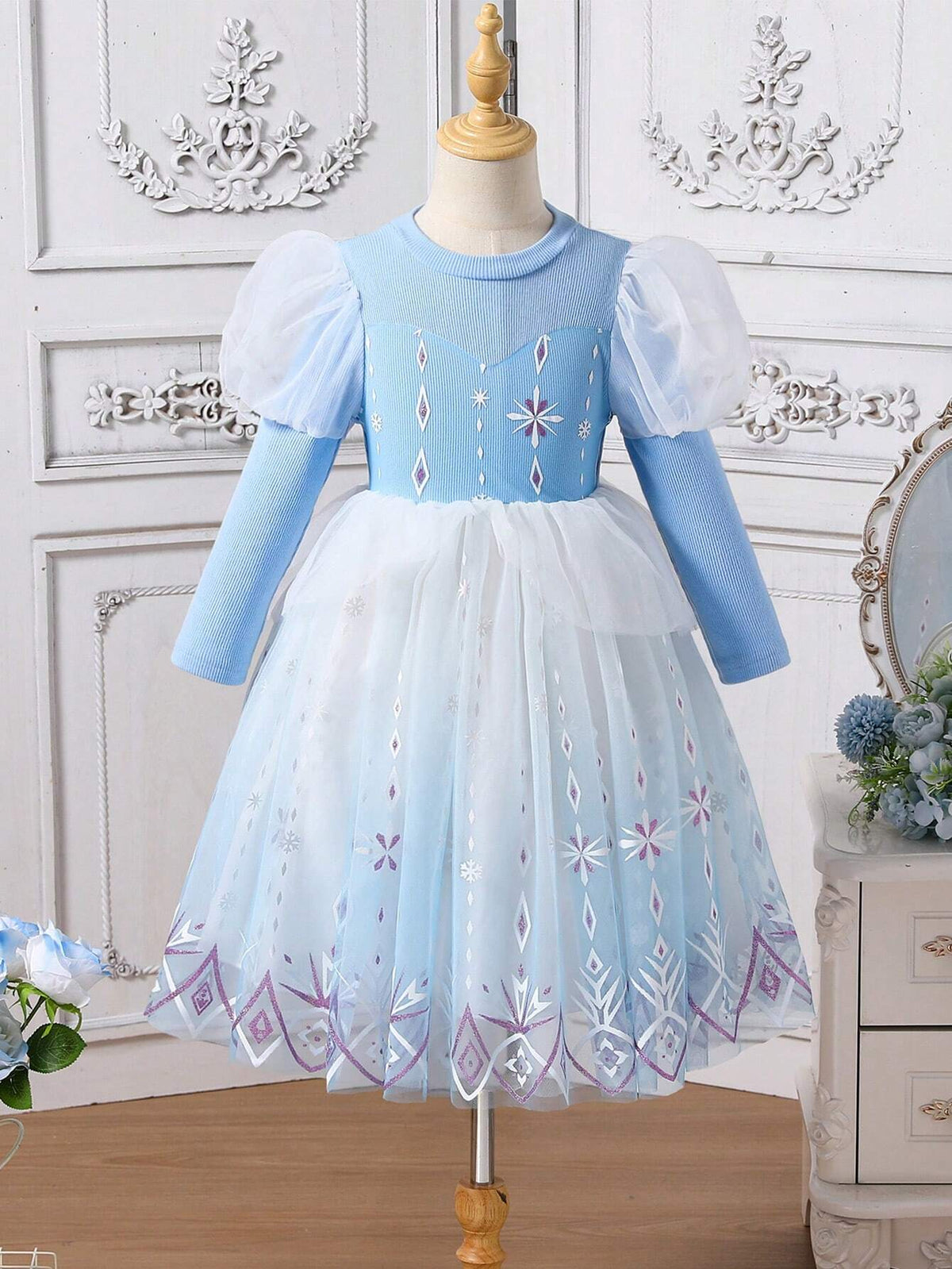 Girls' Dress, Young Girl IP Princess Tulle Mesh Dress