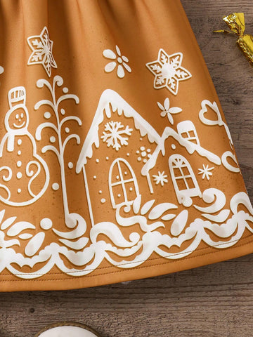Girl's Fashion Casual Sweet Cute 3D Jacquard Air Layer Hairband, Christmas Santa Claus, Gingerbread Man, Christmas Tree, Flower, House Pattern, Vivid Layered