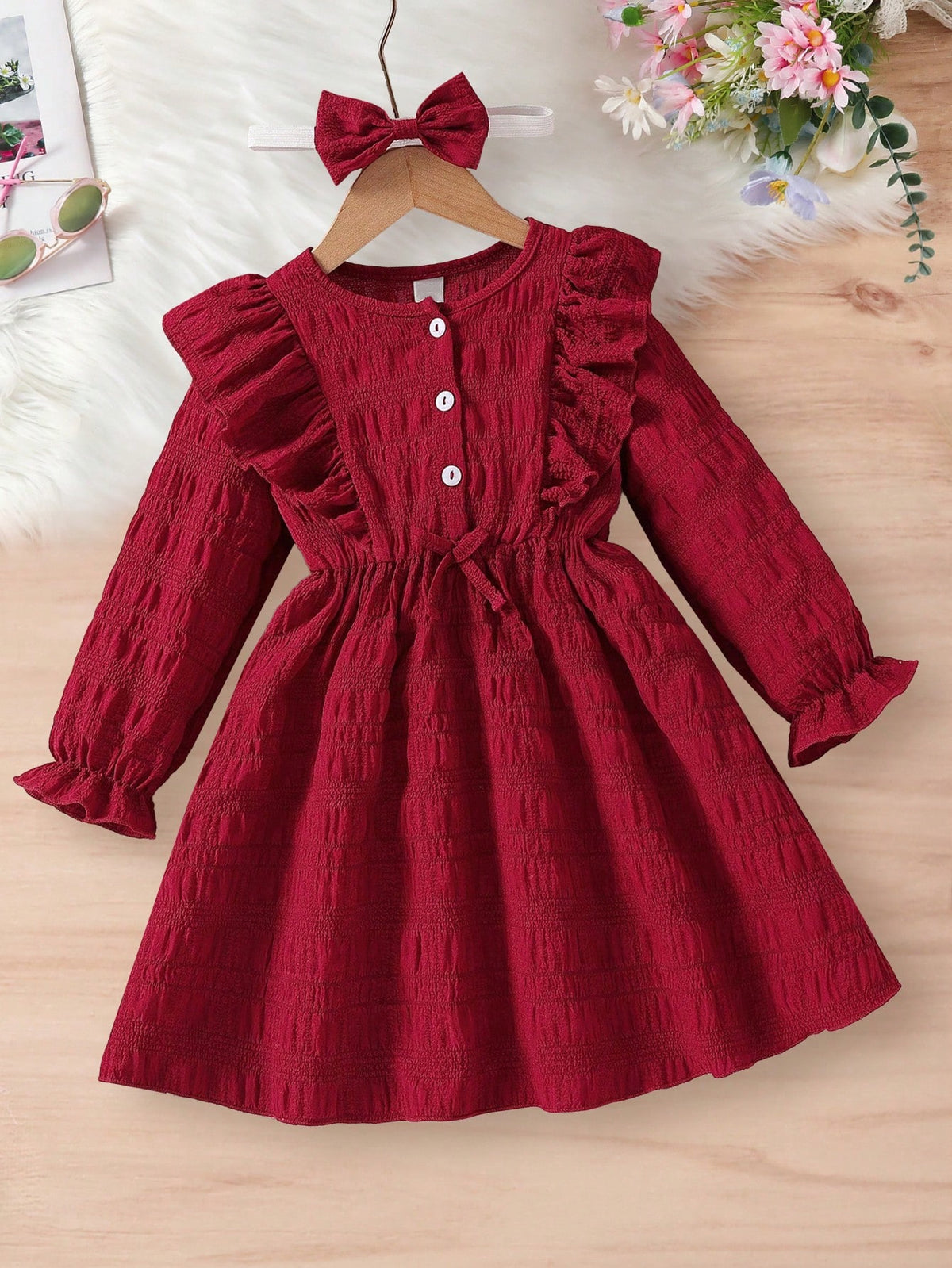 Girls' Fashion Spring Style Princess Dress, Chic & Stylish For Toddler & Little Girls, Spring/Autumn