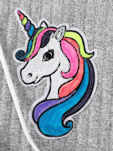 Girls Hooded Long Sleeve Dress, Soft Textured Fabric, Casual Style Everyday Dress
