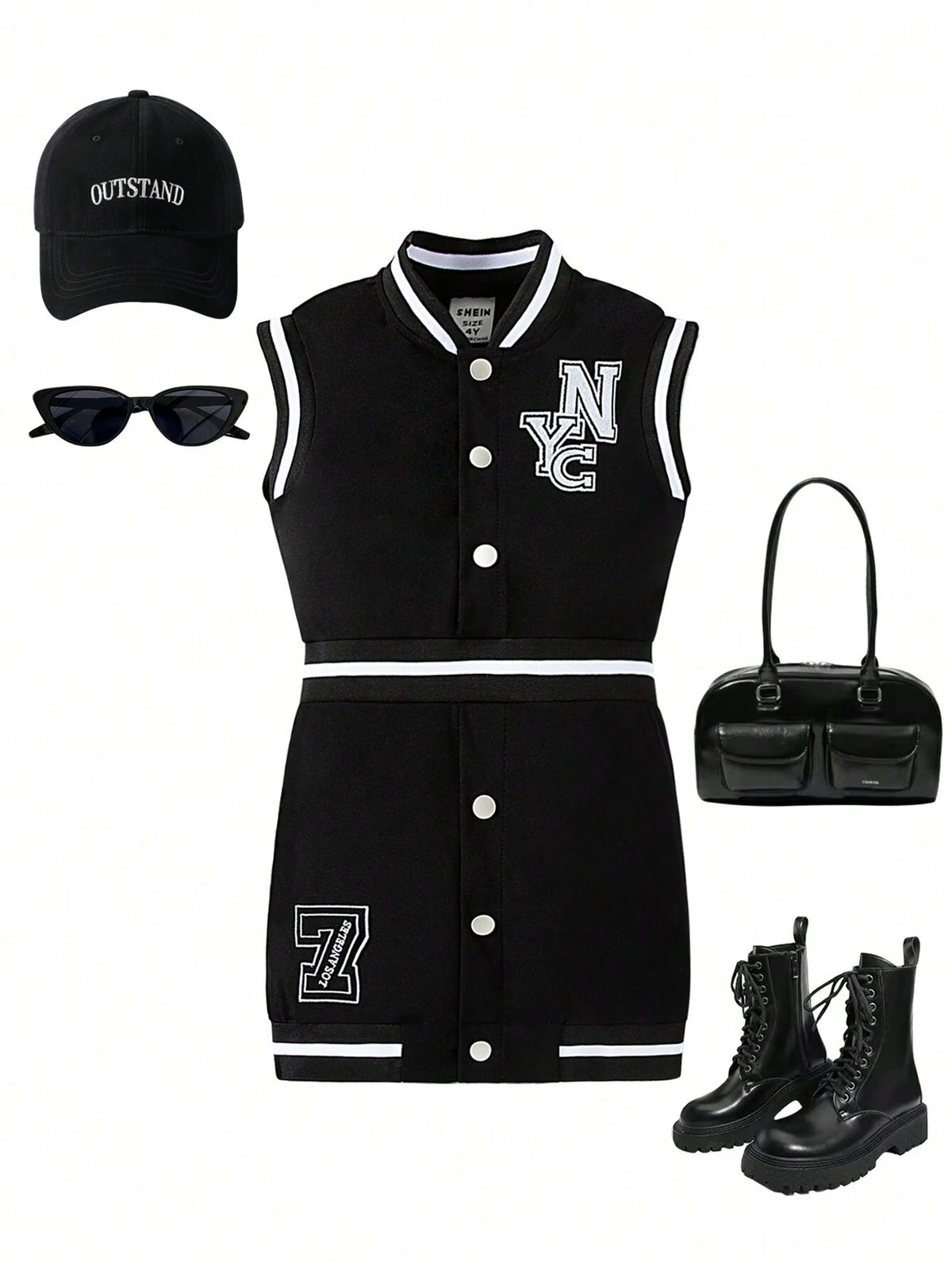 Girls' Letter Embroidery Dress, 2024 Summer New Fashion Elegant And Comfortable Trendy