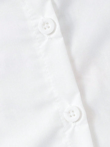 Girls' Long Sleeve Bear Letter Slogan Graffiti Print Cute Fashion Blouse + Casual Everyday Comfortable Blouse + School Style Matching Set, Autumn/Winter