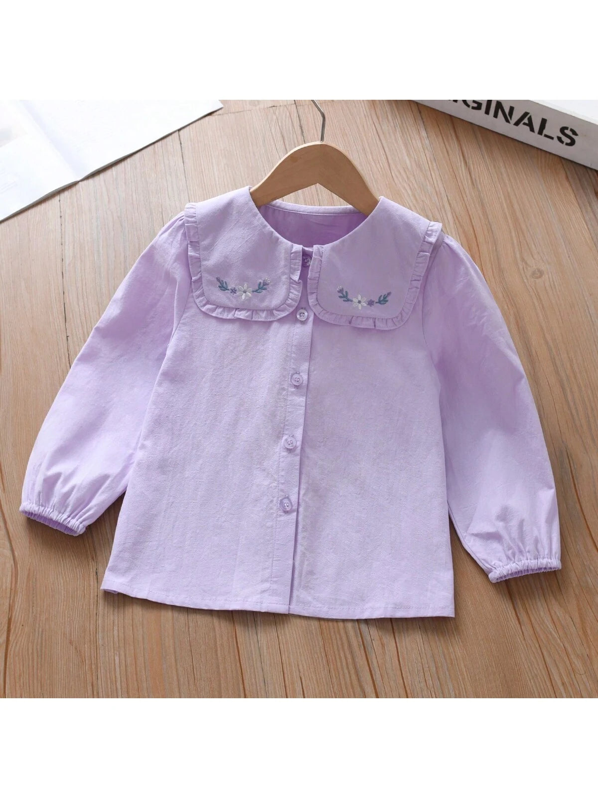 Girls Long Sleeve Cotton Shirt, Autumn New Stylish Children Blouse