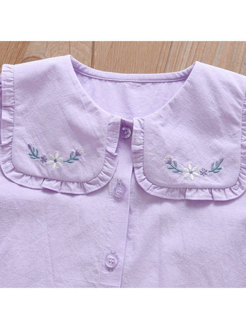 Girls Long Sleeve Cotton Shirt, Autumn New Stylish Children Blouse