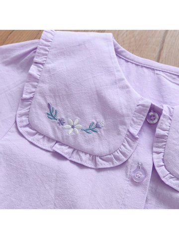Girls Long Sleeve Cotton Shirt, Autumn New Stylish Children Blouse