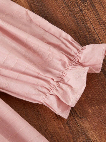 Girls' Long Sleeve Lace Princess Dress, Cute And Fashionable Girls' Dress