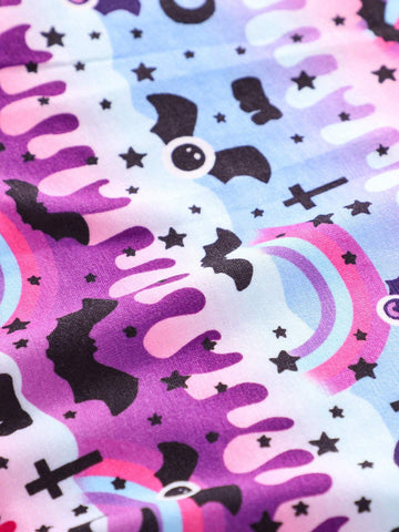 Girls Long Sleeve Sweatshirt + Mesh Skirt 2pcs Set