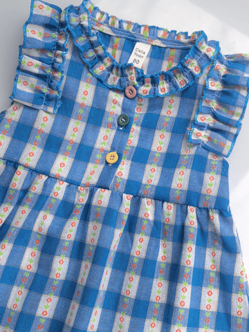 Girls' Plaid Dress, New Summer Fashion Korean Style Kid Cute Princess Dress