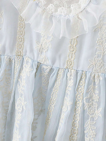 Girl's Princess Dress Summer New Short Sleeved Cake Dress