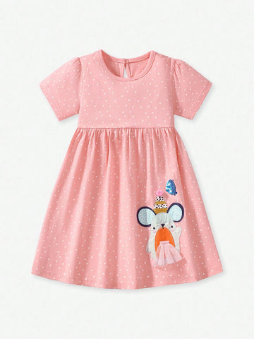 Girls' Princess Pure Cotton Cute Dress, Baby & Children Summer Dress