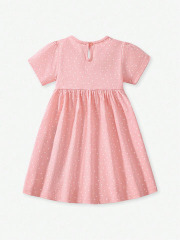Girls' Princess Pure Cotton Cute Dress, Baby & Children Summer Dress