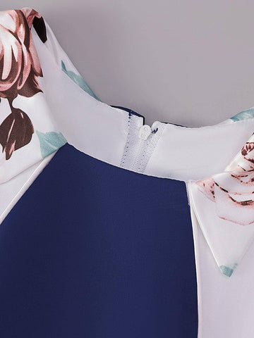 Girls' Satin Flower Pattern Decorated Dress, Elegant And Formal Dress With Gift Bag, Random Cutting Of Fabric Flowers