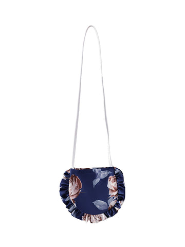 Girls' Satin Flower Pattern Decorated Dress, Elegant And Formal Dress With Gift Bag, Random Cutting Of Fabric Flowers