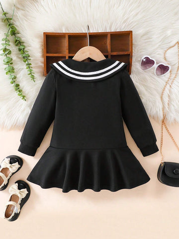 Girls Spring Autumn Long Sleeve Embroidered Casual Dress