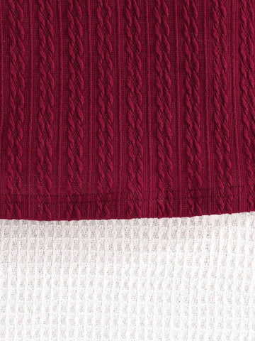 Girls Spring & Autumn Elegant Striped Fabric Simple Long Sleeve Dress, 4 To 7 Years Old