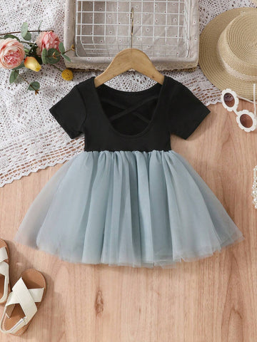 Girls' Summer Dance Dress Casual Dress New Children's Fashion Dress Baby Girl Outfit, Thin Section
