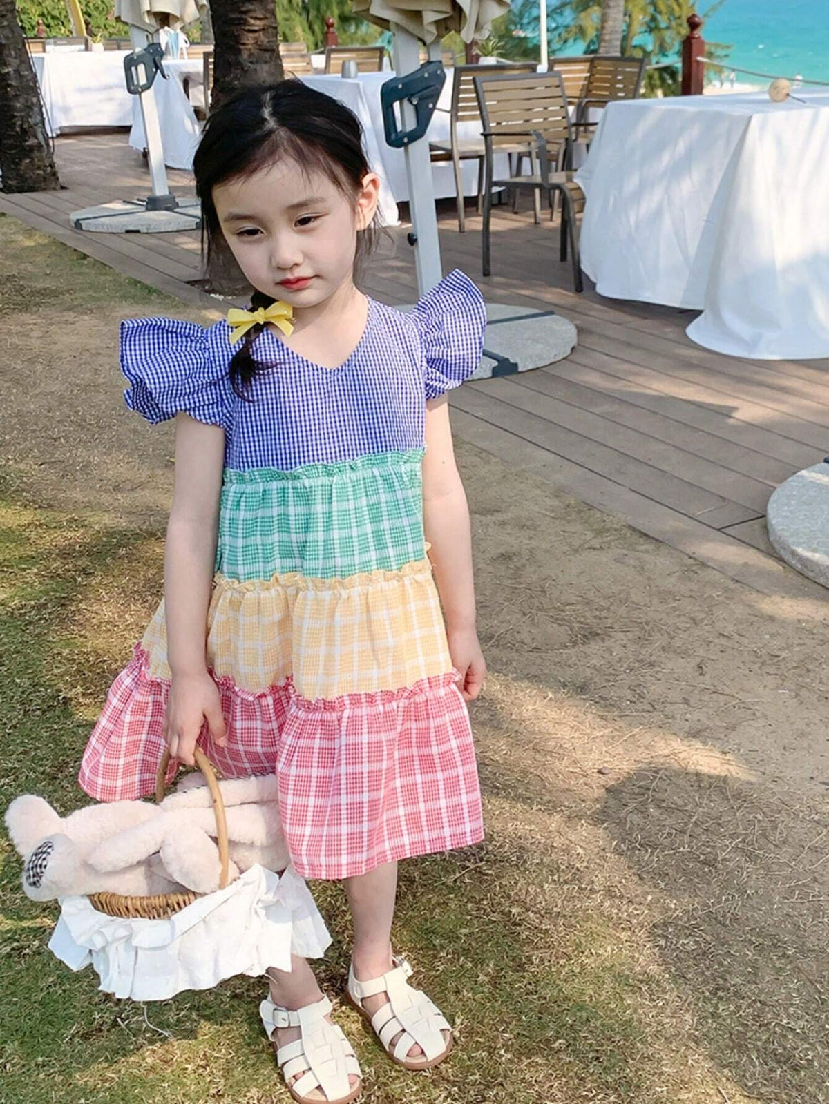 Girls' Summer Dress, Casual Sleeveless Long Skirt, Children's Summer Clothing