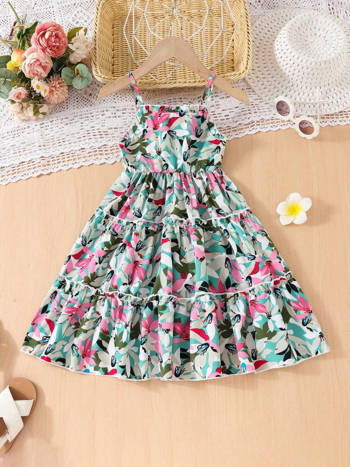 Girls' Summer Dress, Children's Princess Dress 2024 New Trendy Sleeveless Dress For Toddler Girls